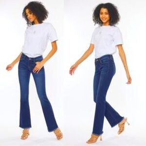 KanCan Low Rise Bootcut Frayed Hem Jeans